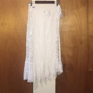 🤍NWT Crochet Beach Coverup Skirt